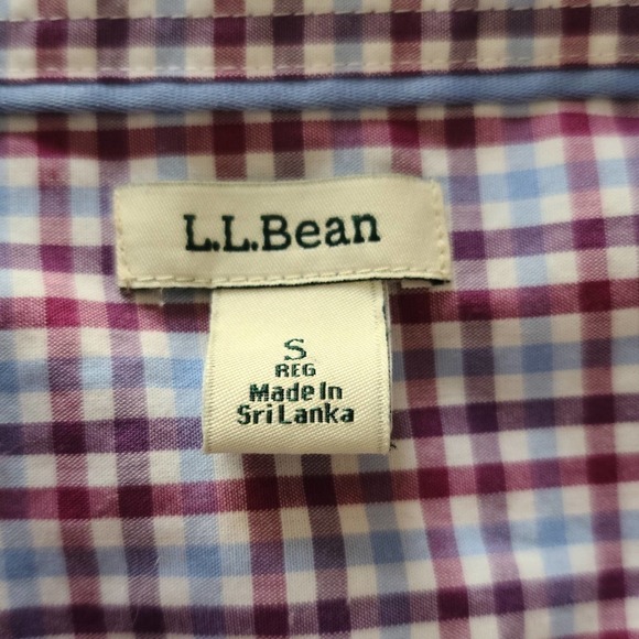 LL Bean multi-colored plaid flannel shirt - Picture 7 of 11